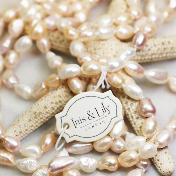 Iris & Lily London Pearl Lariat Necklace New With Tags - Picture 14 of 16